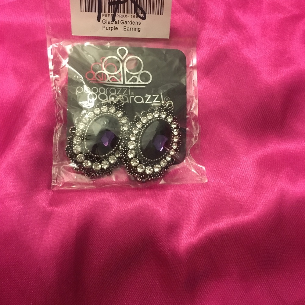 Purple earrings